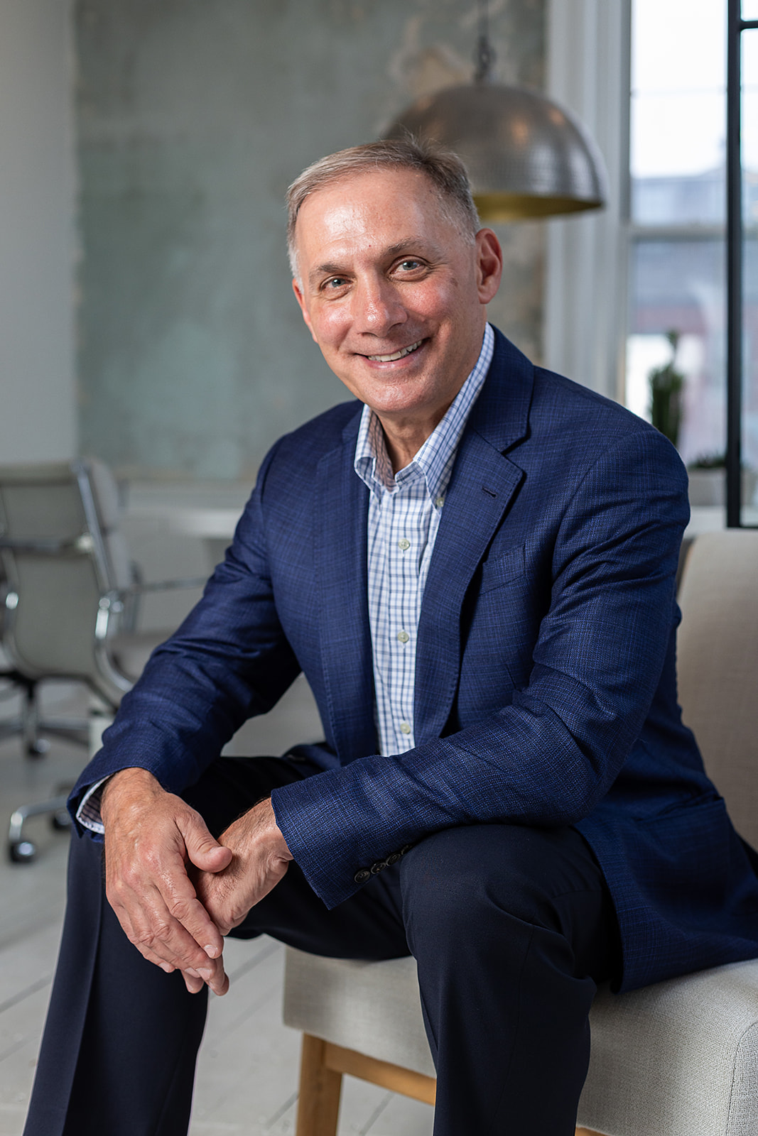 Photo of one of the headshots we grabbed of Charlie at the networking and headshot event. 